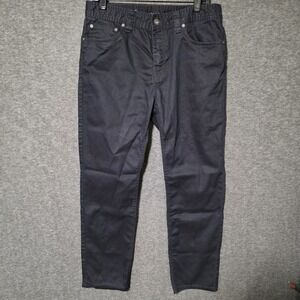 Prana Bridger Jean Slim Fit 33x30 Black Organic Cotton Stretch Pants M4BD30315